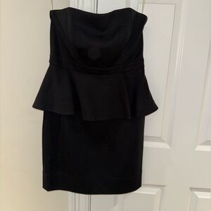 Shoshanna Black Strapless Dress Size 6 EUC